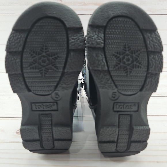 Totes Toddler Reena Black Waterproof Snow Boots Size 5T Unicorn Pink‎ - Picture 9 of 10
